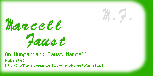 marcell faust business card